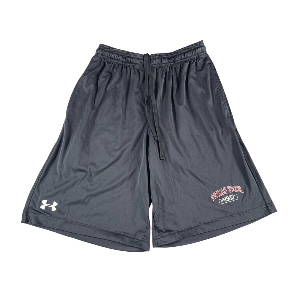 Texas Tech Red Raiders Shorts Mens Small Under Armour Black Athletic Basketball